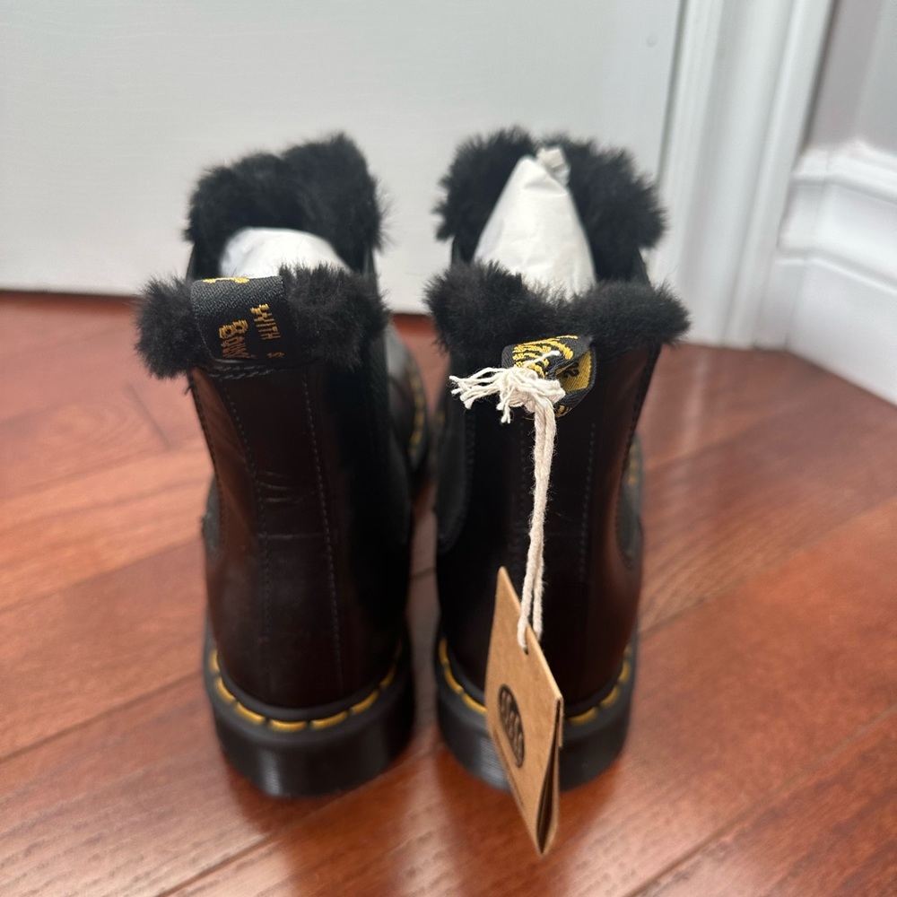 Dr. Martin fur boots